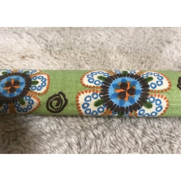 100% Cotton Fat Quarter 18 x 21" Floral Print Green Blue Fabric Creations 2 Pack - Picture 4 of 4